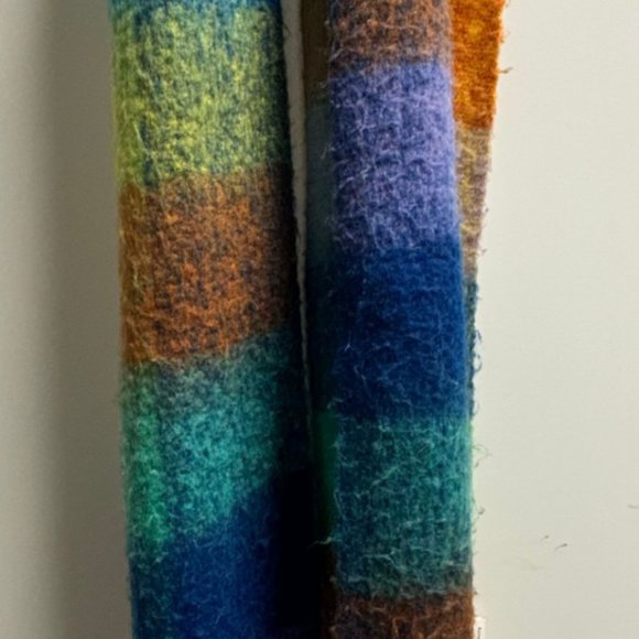 ACNE STUDIOS Checked Fringed Knitted Scarf - Picture 3 of 5